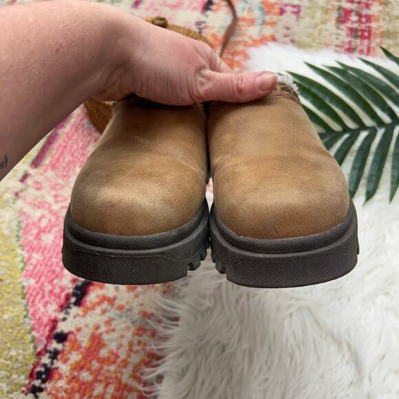 Skechers Shindigs Comfy Hour Platform Clog Mule 7 Y2K Style Slip On Tan Brown - Picture 5 of 11